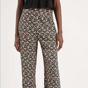 Topshop Wide Leg Floral Pants